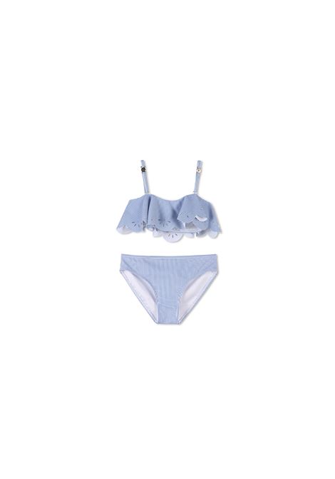 Bikini a Righe Bianche e Blu CHLOÉ KIDS | C20505N48